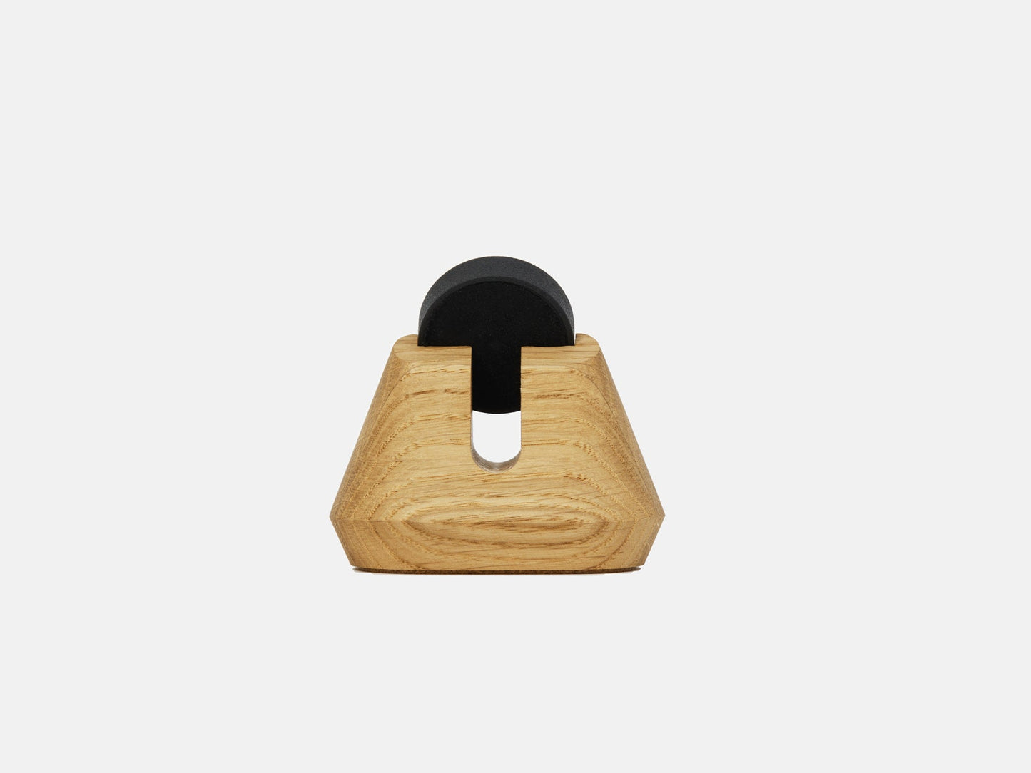 oak magnetic charging apple watch stand - back | oak